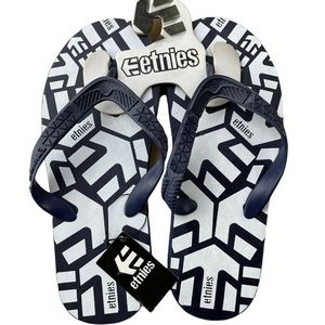 etnies Men's Navy Blue Flip Flop Thong Pool/Beach Sandals Sizes: 7 &12